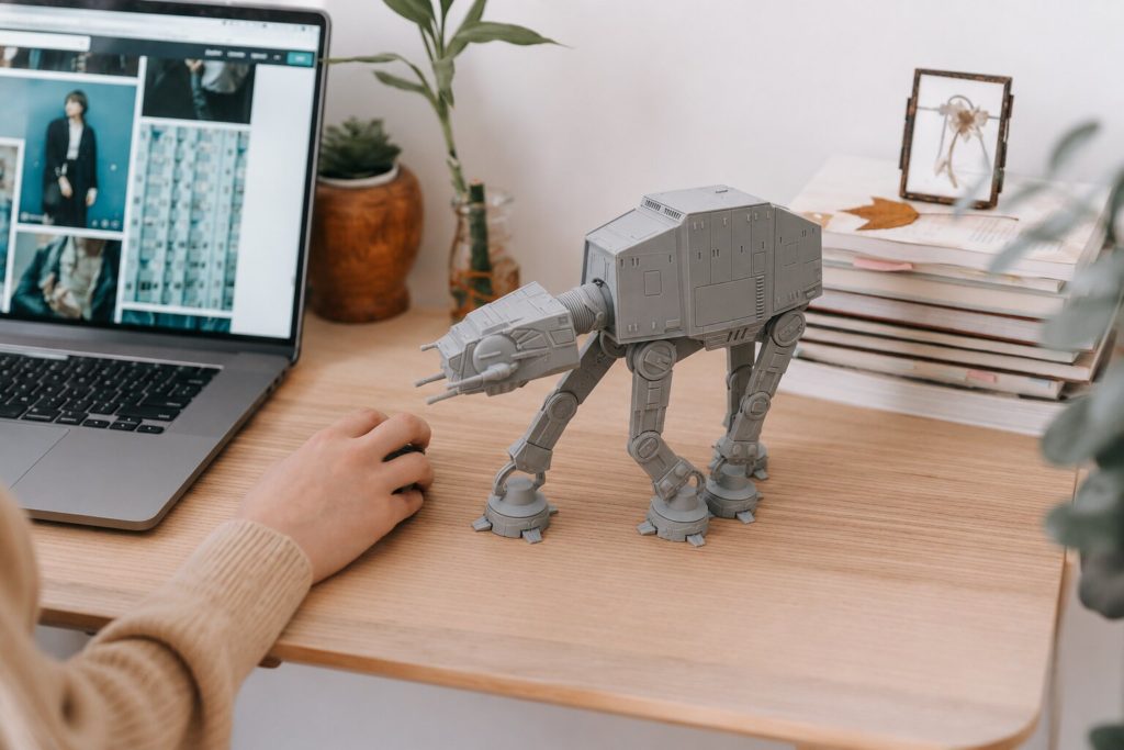 3D nyomtatóval készülő térbeli modell a Copy General 3D nyomtatás szolgáltatásához